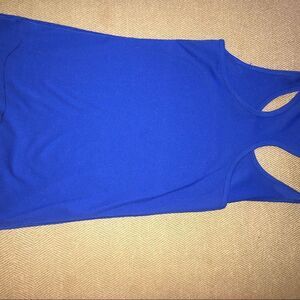 Reebok blue tank ribbed